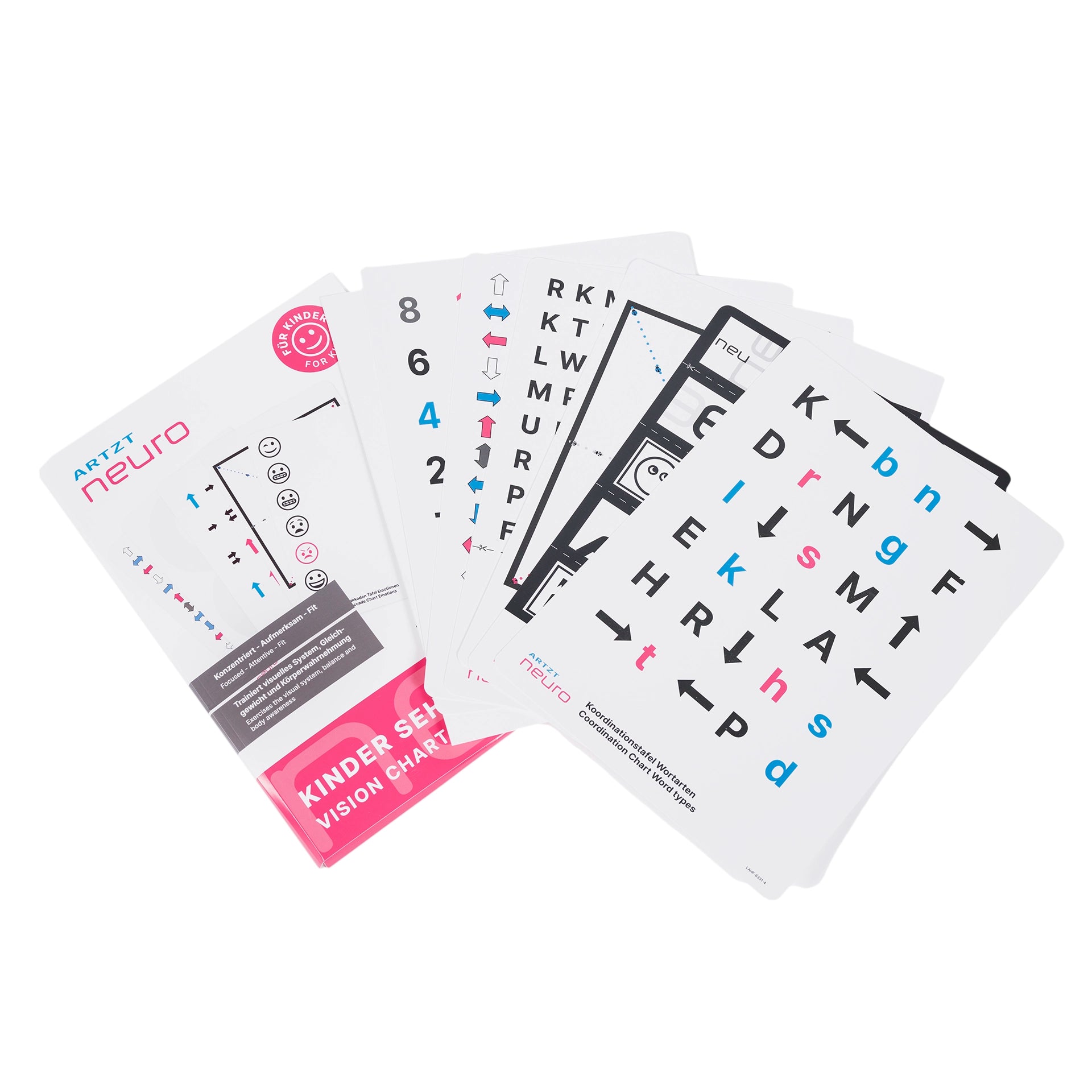 Kinder Sehtafel Set ARTZT neuro