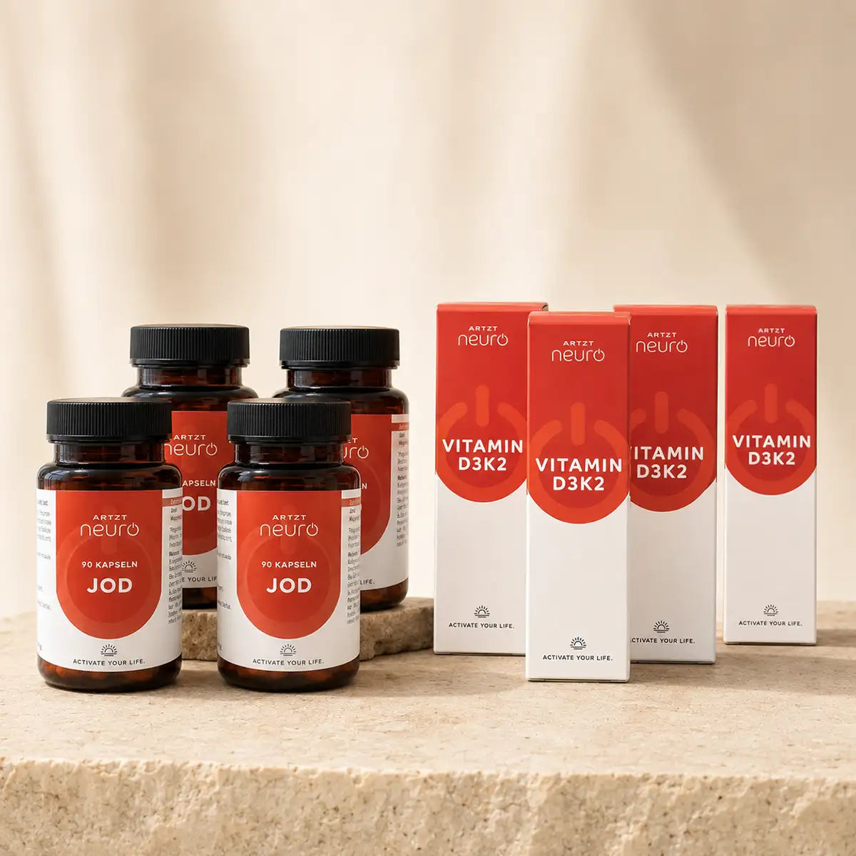 ARTZT neuro Jod + Vitamin D3K2 für 12 Monate #mengenrabatt_12 monate