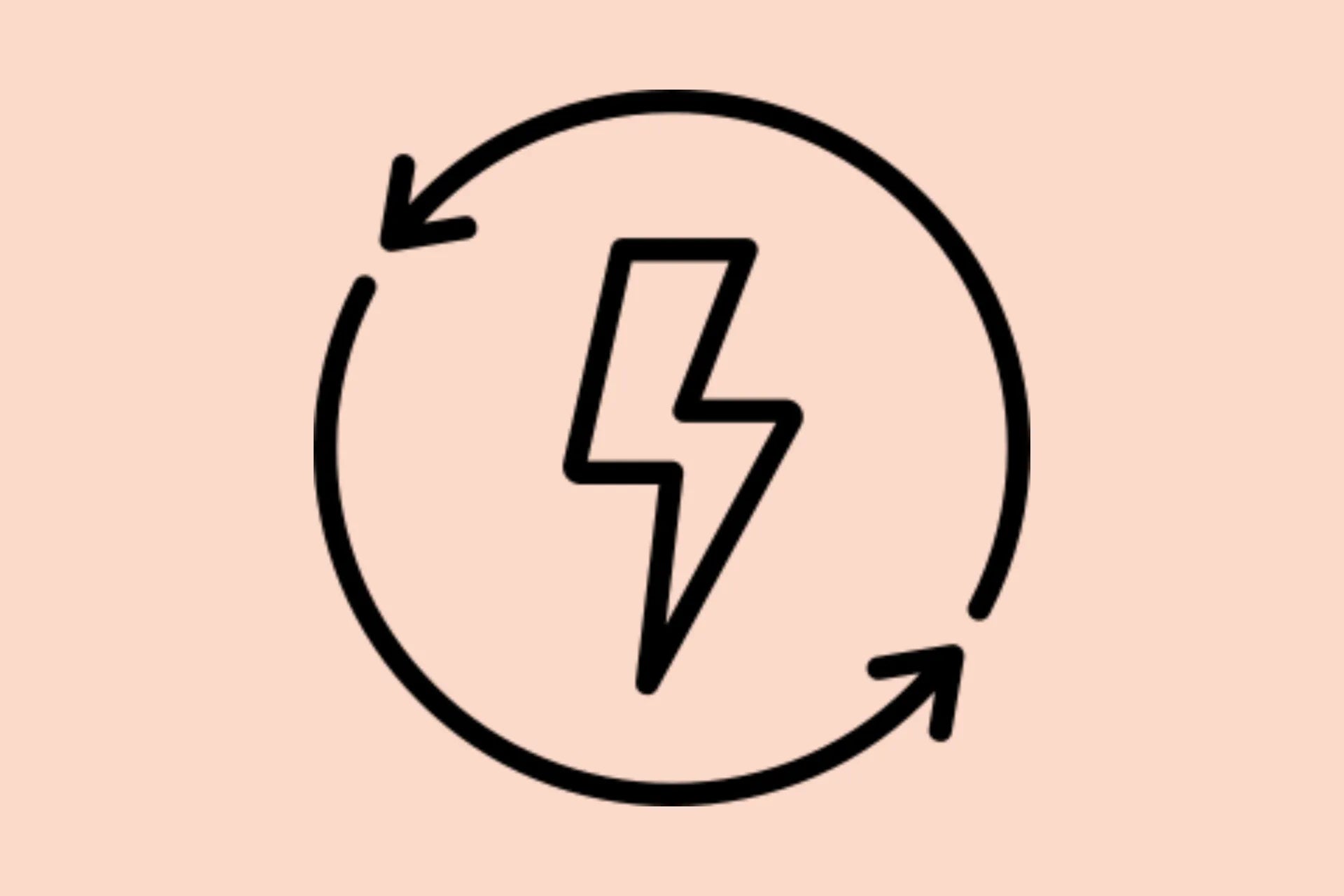 Ein schwarzes Blitz-Icon auf rosa Hintergund | Performance Breathing Set