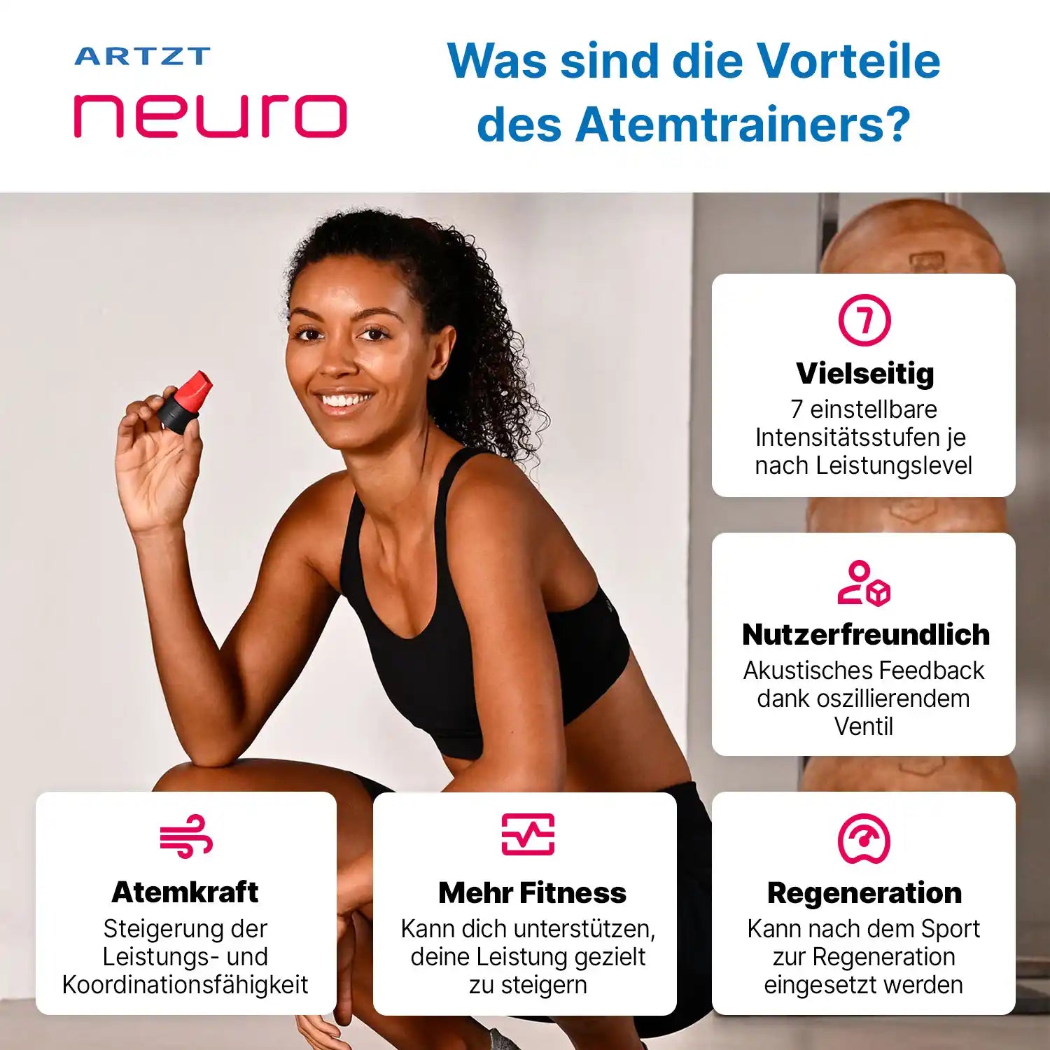 Atemtrainer | 7 Widerstände + Kontrollton ARTZT neuro