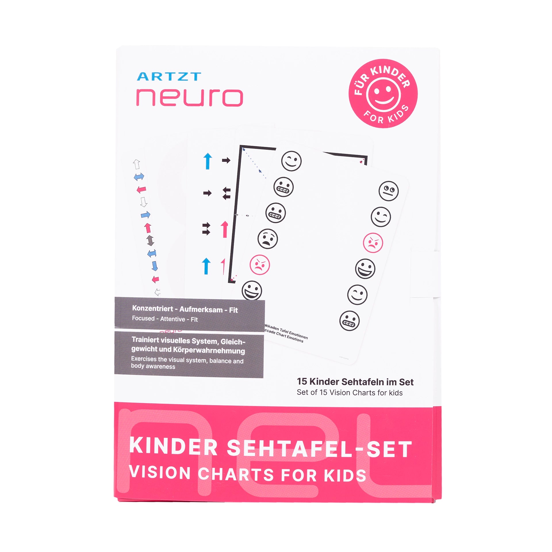 Kinder Sehtafel Set ARTZT neuro