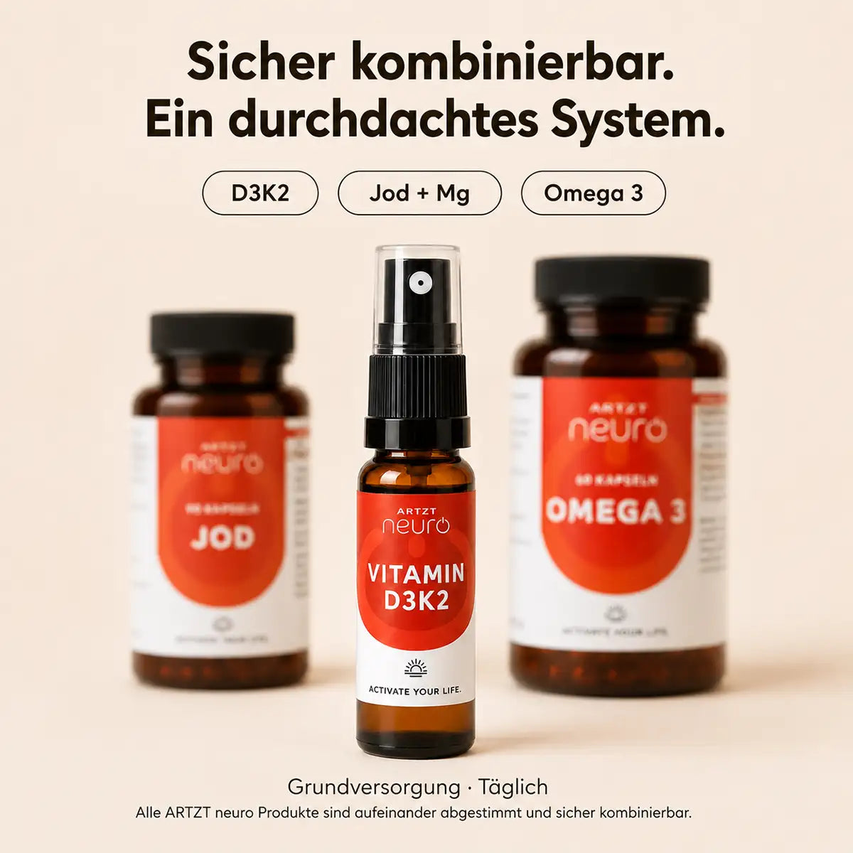 Vitamin D3K2 Spray | Für Knochen, Muskeln & Immunsystem