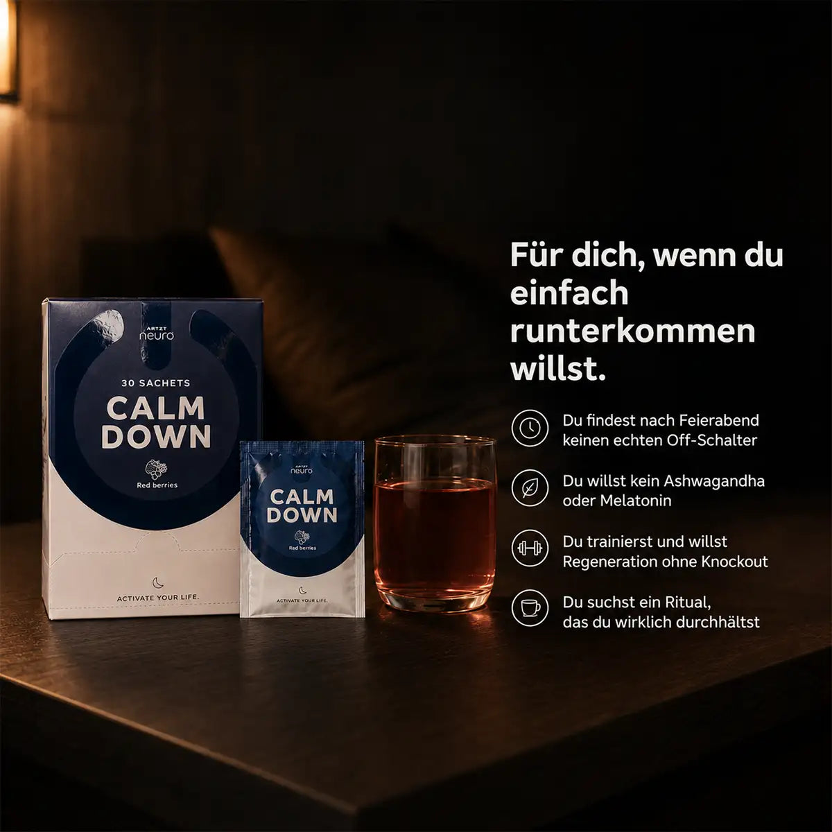 Calm Down | Fokussierte Ruhe. Ohne Sedierung. Jeden Tag.